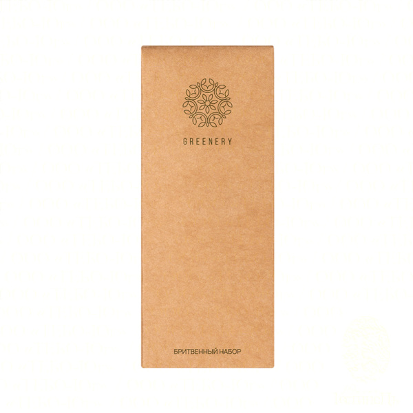 Бритвенный набор, упак. крафт-картон «Greenery» / Shaving set